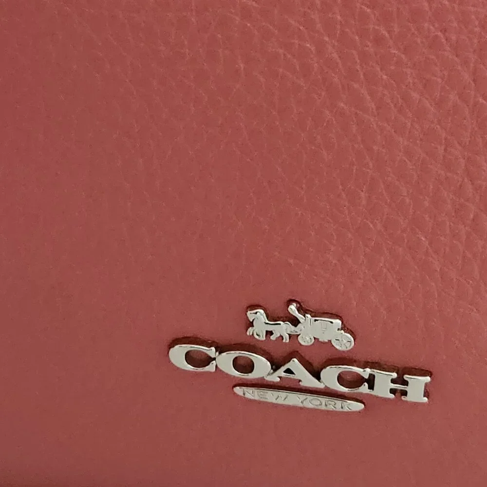 Like New Coach Elle Dusty Pink Leather Shoulder Bag Purse